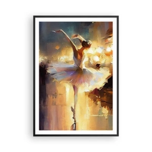 Pôster com moldura preta - Milagre na rua - 70x100 cm