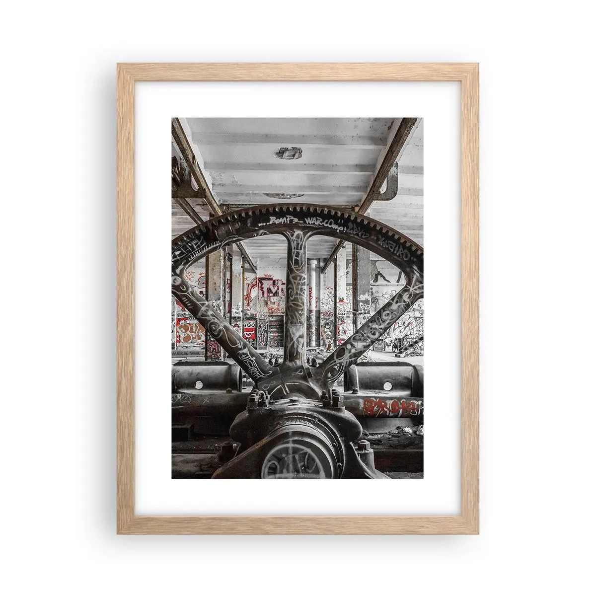 Pôster com moldura de carvalho claro - A vida secreta da fábrica - 30x40 cm