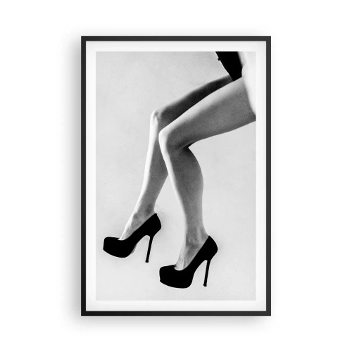 Pôster com moldura preta - Feminilidade eterna - 61x91 cm