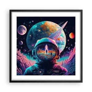 Pôster com moldura preta - Os filósofos não sonharam com isso - 50x50 cm