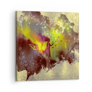 Quadro em tela - Mãe Natureza - 70x70 cm