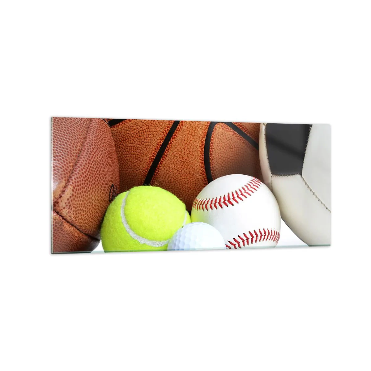 Quadro em vidro - Adoramos uma bola! - 120x50 cm