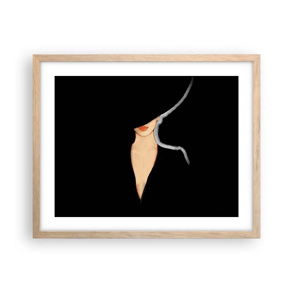 Pôster com moldura de carvalho claro - Elegância e estilo - 50x40 cm