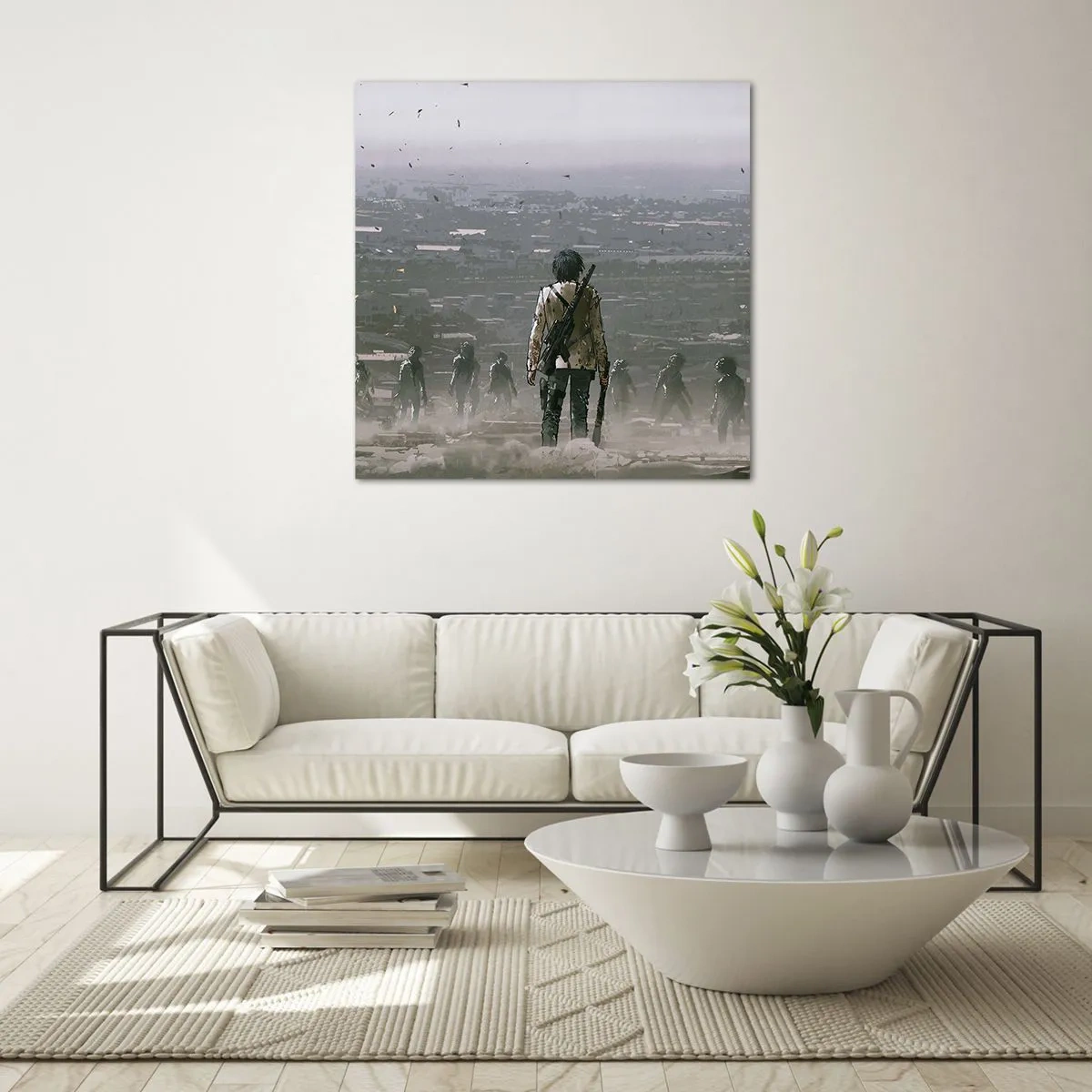 Quadro em vidro - O último justo? - 50x50 cm