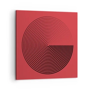 Quadro em tela - Movimento circular - 60x60 cm