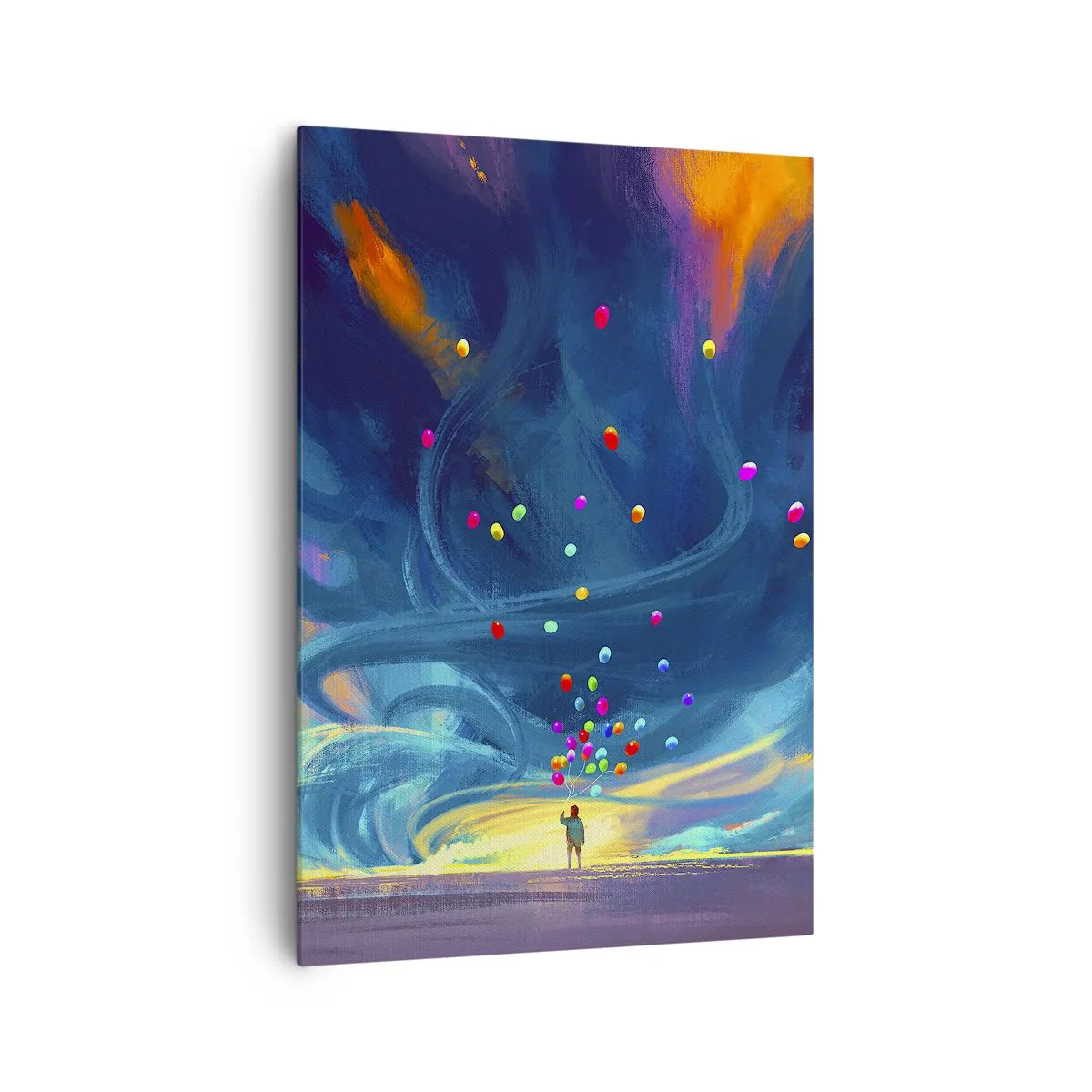 Quadro em tela - Ao vento azul - 70x100 cm
