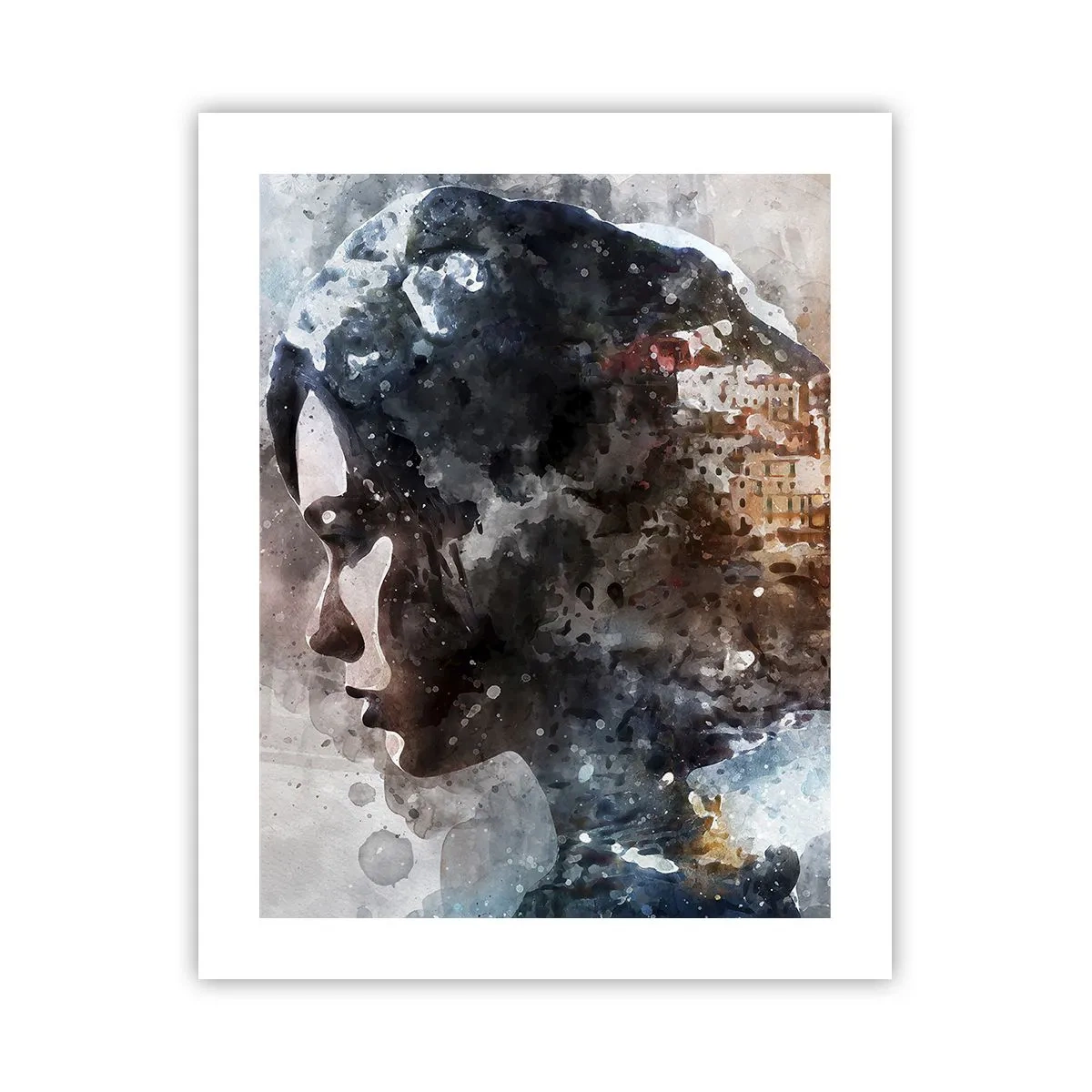 Pôster - Uma história sobre uma menina e uma cidade ao fundo - 40x50 cm