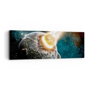 Quadro em tela - Extinção ou nascimento? - 90x30 cm