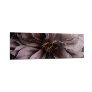 Quadro em vidro - Coração de flor - 160x50 cm