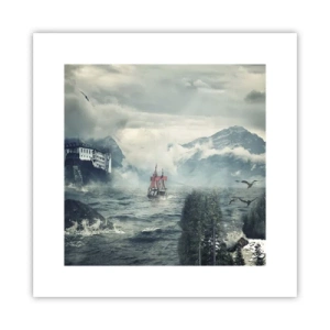 Pôster - Nas águas mágicas - 30x30 cm