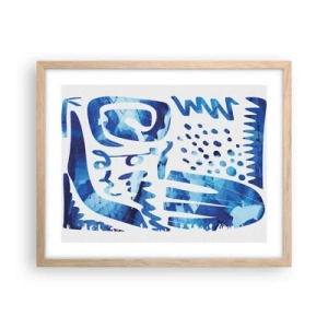 Pôster com moldura de carvalho claro - Voltar às raízes - 50x40 cm