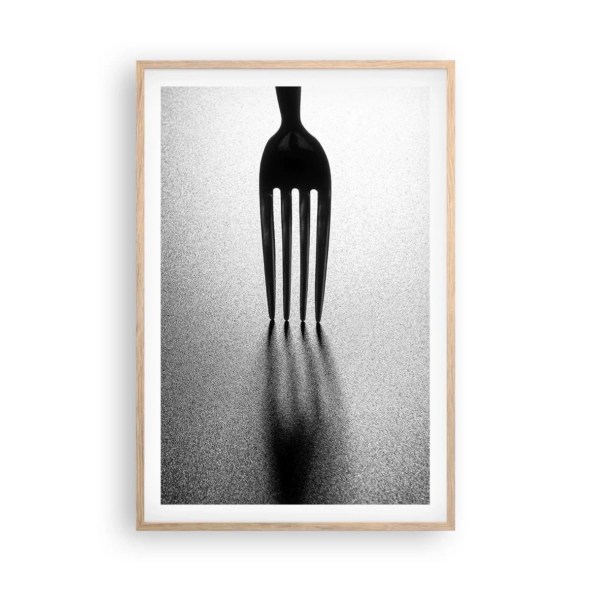 Pôster com moldura de carvalho claro - Luz e sombra - 61x91 cm