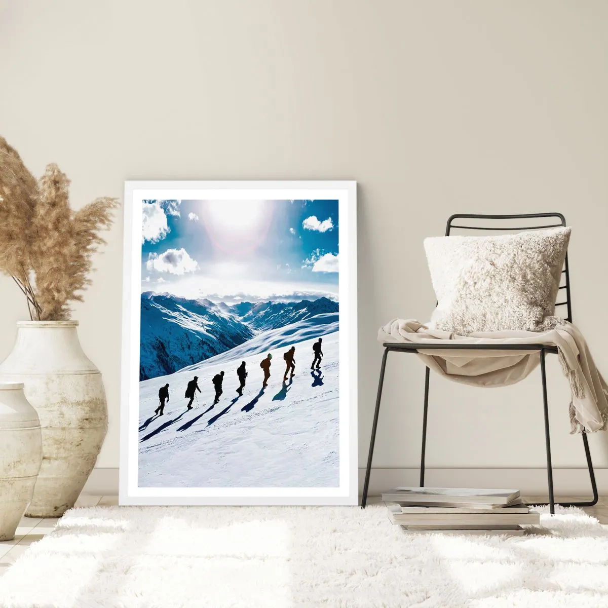 Pôster em moldura branca - A equipa vencedora - 50x70 cm