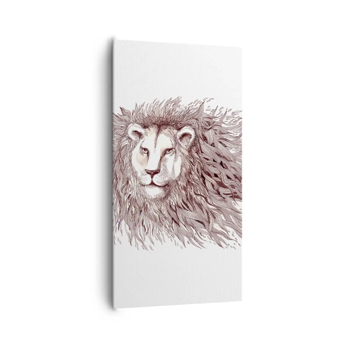 Quadro em tela - Senhor das Chamas - 65x120 cm