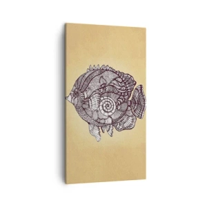 Quadro em tela - De um oceano de enfeites - 45x80 cm