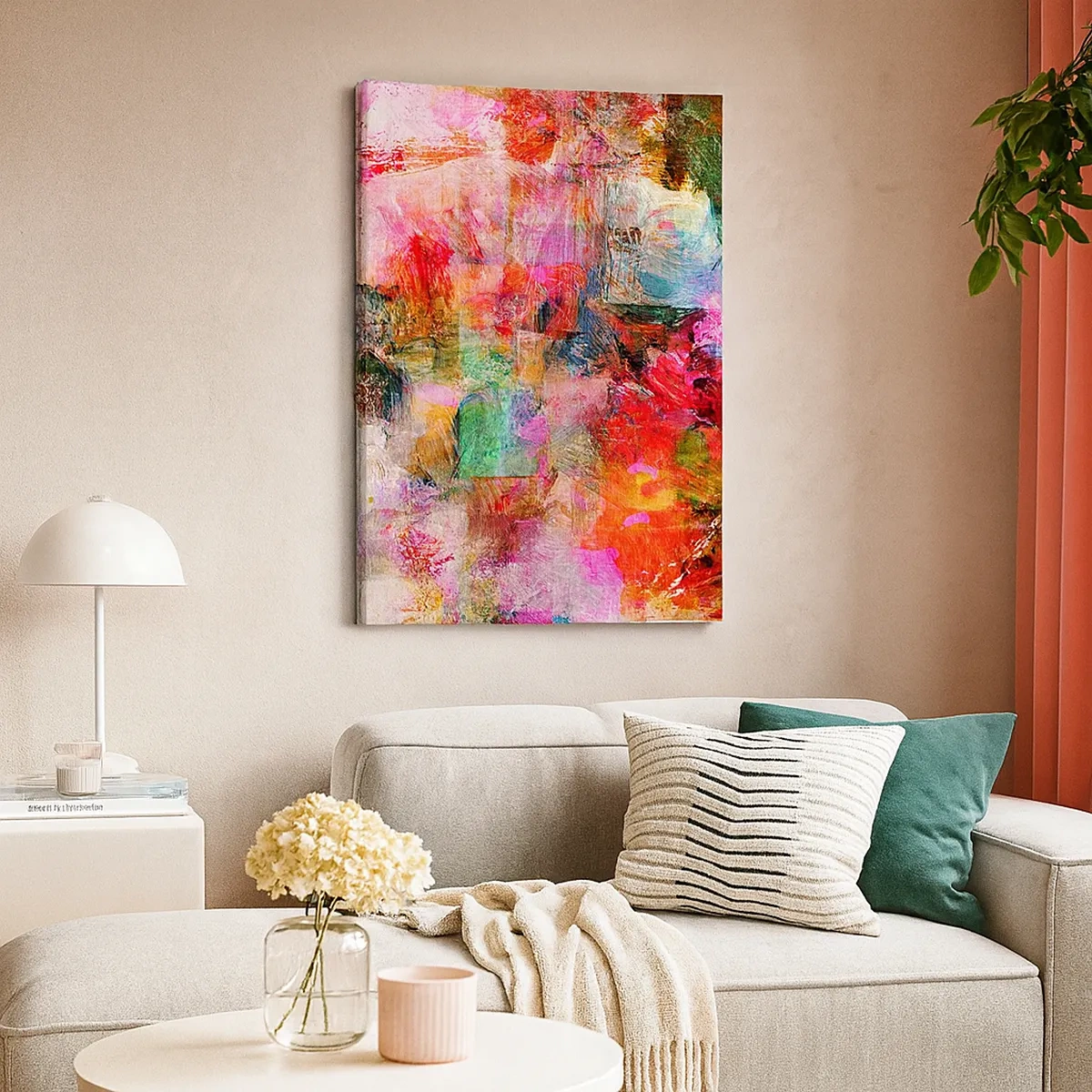 Quadro em tela - Viagem rosa - 50x70 cm