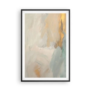 Pôster com moldura preta - Abstração – a terra da gentileza - 61x91 cm