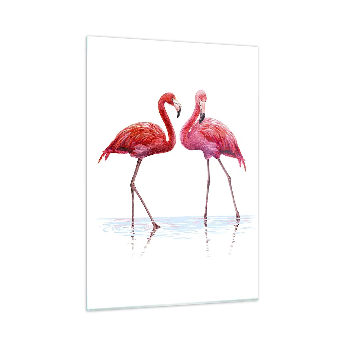 Quadro em vidro - Rosa randez-vous - 50x70 cm