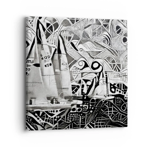 Quadro em tela - Entre as ondas - 30x30 cm