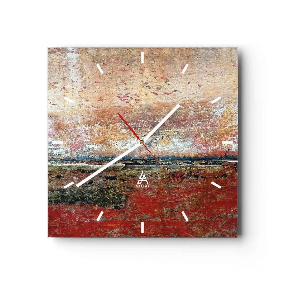Relógio de parede - Relógio em vidro - Talvez seja o mar - 30x30 cm