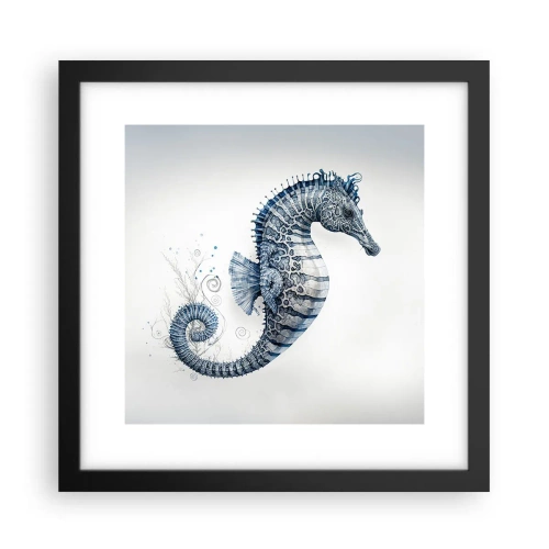 Pôster com moldura preta - Uma piada sutil da natureza - 30x30 cm