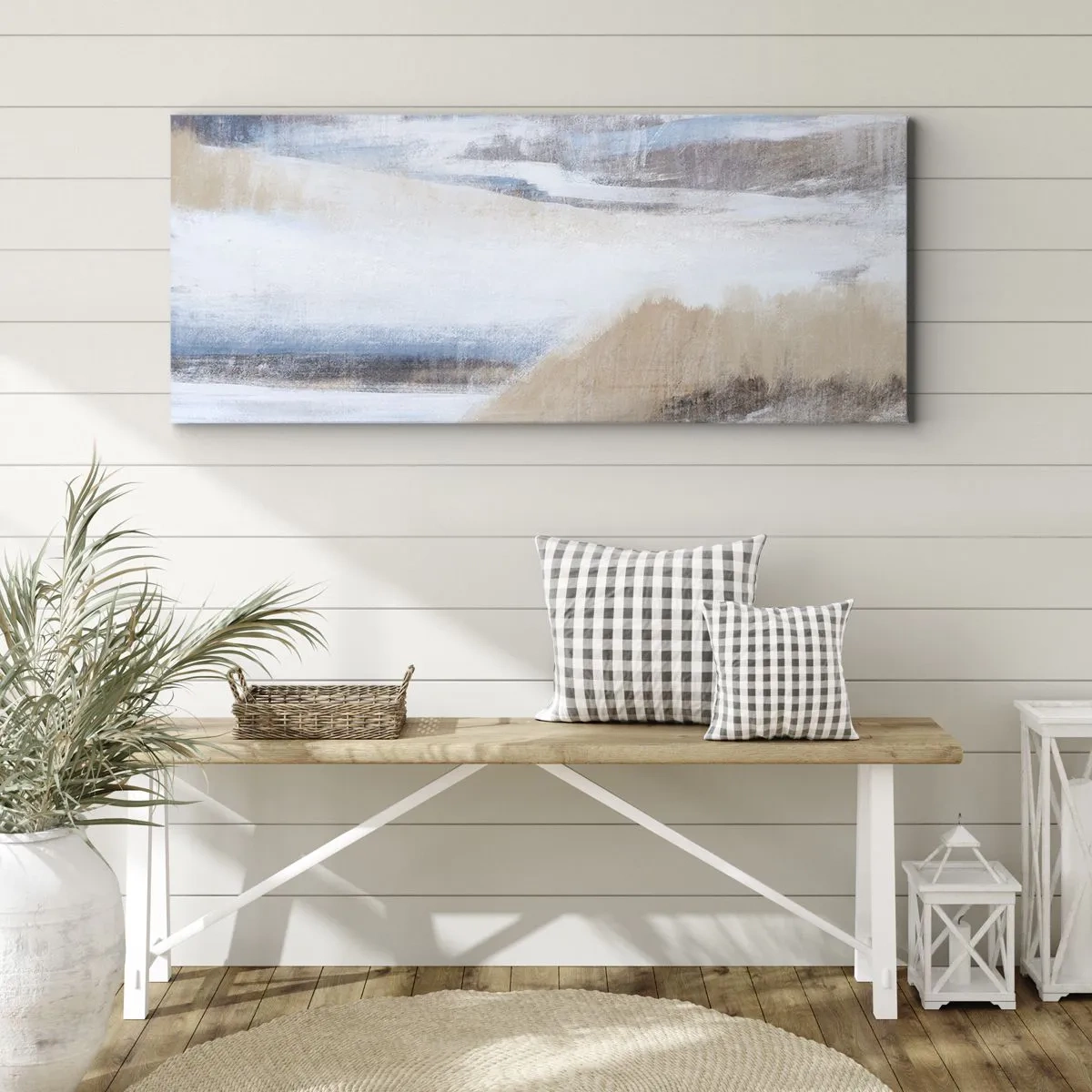 Quadro em tela - Composição de inverno - 100x40 cm