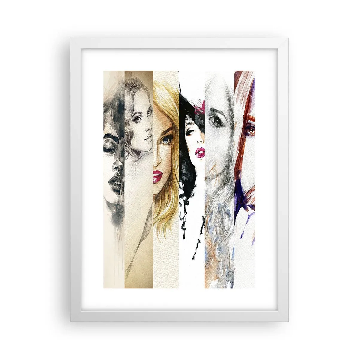 Pôster em moldura branca - Sempre VOCÊ - 30x40 cm