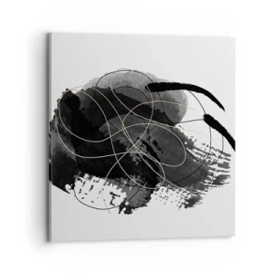 Quadro em tela - Emergido do preto - 70x70 cm