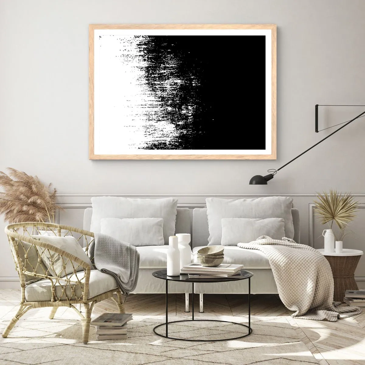 Pôster com moldura de carvalho claro - E o vencedor é... - 100x70 cm