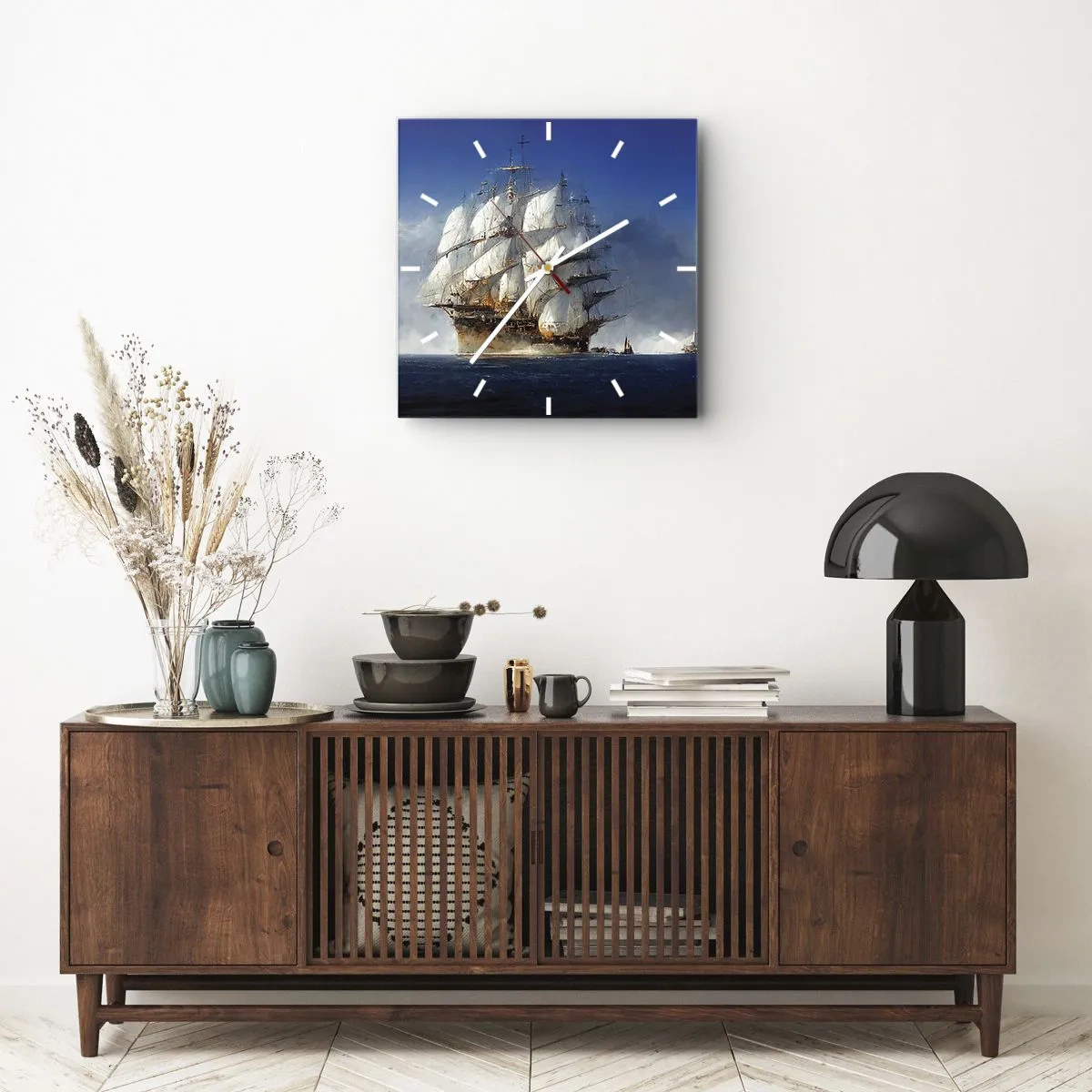 Relógio de parede - Relógio em vidro - A grande glória! - 40x40 cm