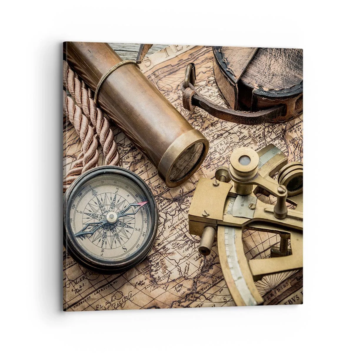 Quadro em tela - Definir um rumo - 70x70 cm