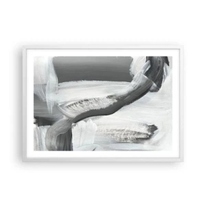 Pôster em moldura branca - Um movimento decisivo - 70x50 cm