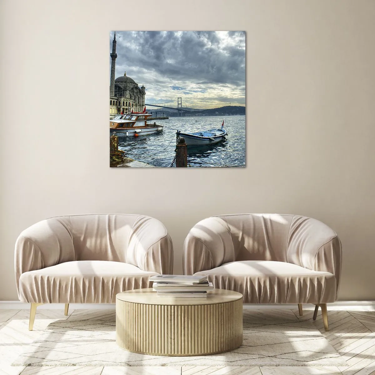 Quadro em vidro - Na fronteira dos mundos - 30x30 cm