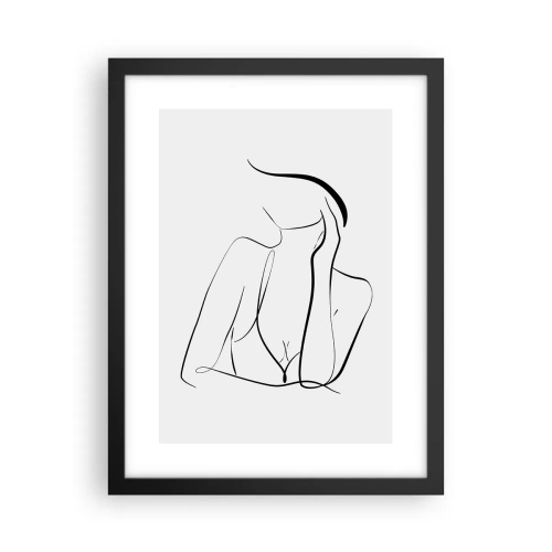 Pôster com moldura preta - Na onda dos sonhos - 30x40 cm