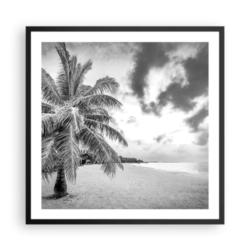 Pôster com moldura preta - Quando anseia por solidão... - 60x60 cm