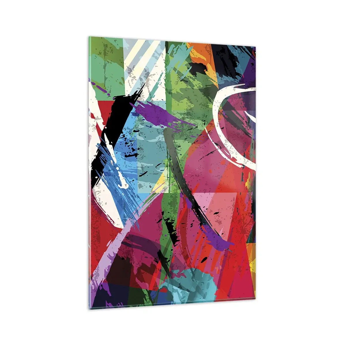 Quadro em vidro - Rápido, vivo e animado - 80x120 cm