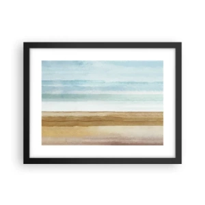 Pôster com moldura preta - Serenidade - 40x30 cm
