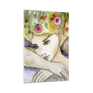 Quadro em vidro - Princesa borboleta - 80x120 cm