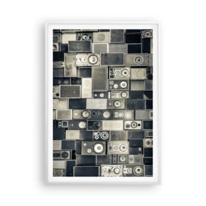 Pôster em moldura branca - Está tudo bem - 70x100 cm