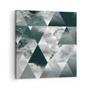 Quadro em tela - Uma perspetiva de cristal - 60x60 cm