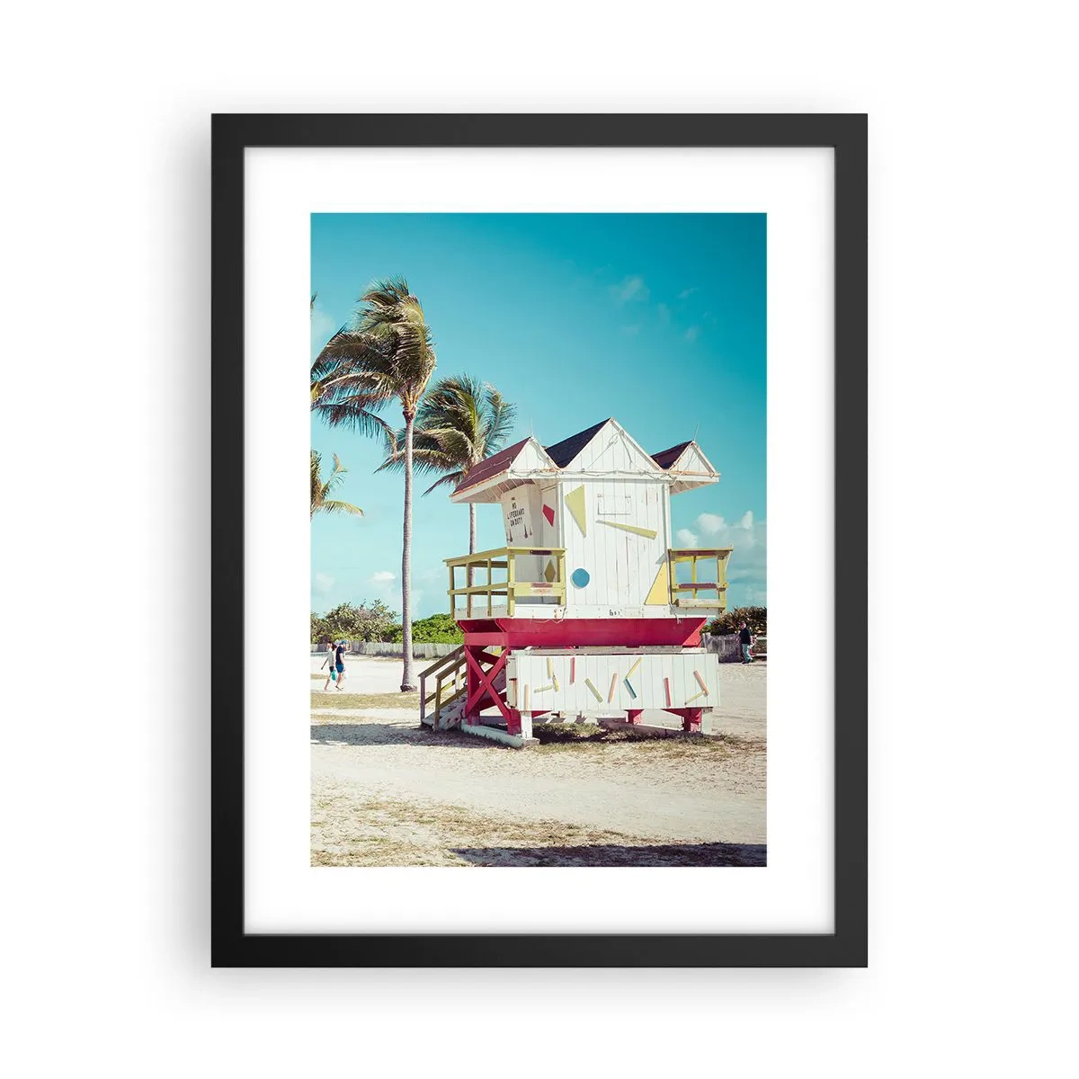 Pôster com moldura preta - Um belo dia pela frente - 30x40 cm