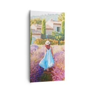 Quadro em tela - Menina Lavanda - 65x120 cm