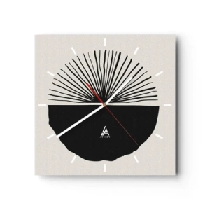 Relógio de parede - Relógio em vidro - Uma gama de possibilidades - 40x40 cm