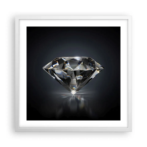 Pôster em moldura branca - Best girls friend - 50x50 cm