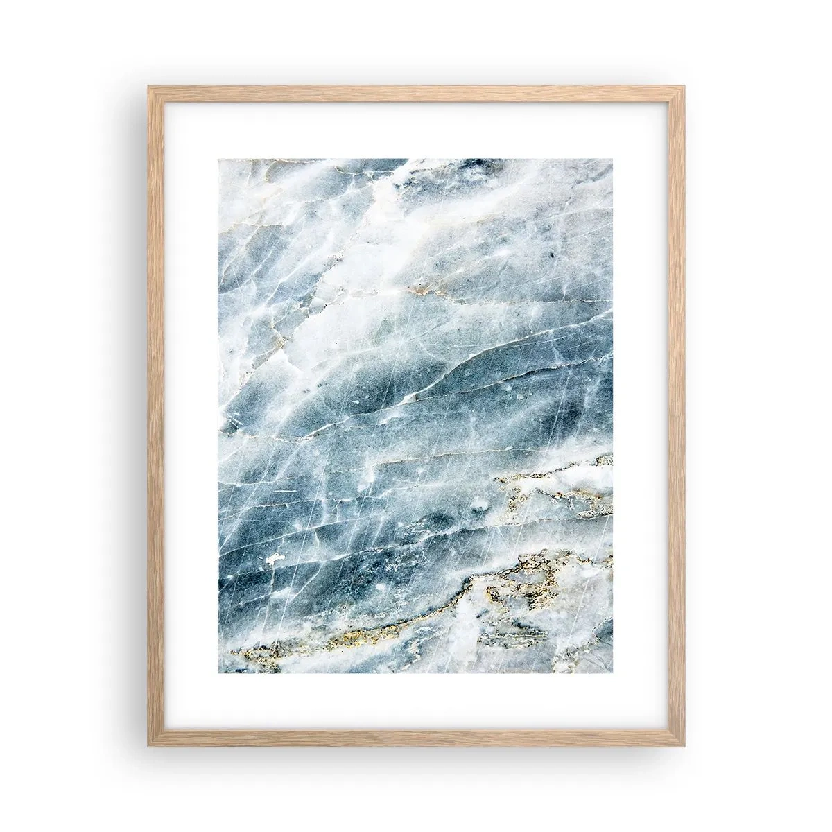 Pôster com moldura de carvalho claro - O mundo do Gelo - 40x50 cm