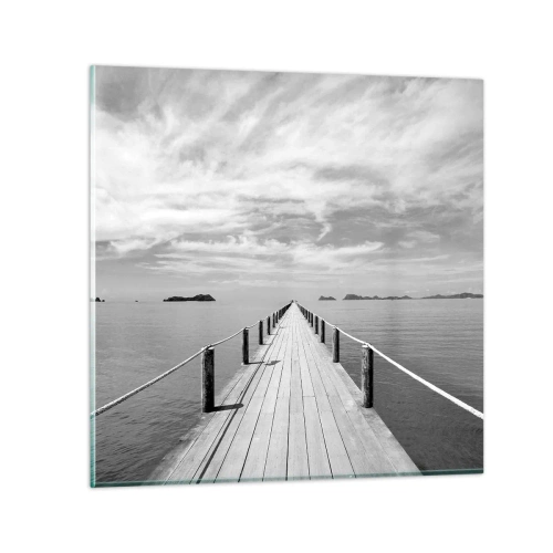 Quadro em vidro - Talvez uma viagem... - 40x40 cm