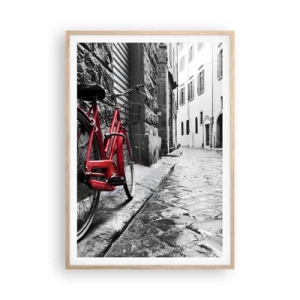 Pôster com moldura de carvalho claro - A verdadeira beleza não envelhece - 70x100 cm