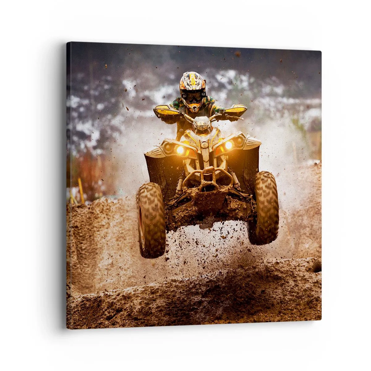 Quadro em tela - No risk no fun - 40x40 cm