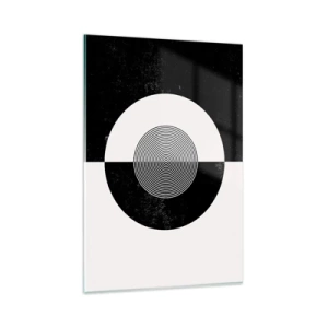Quadro em vidro - Harmonia a preto e branco - 80x120 cm