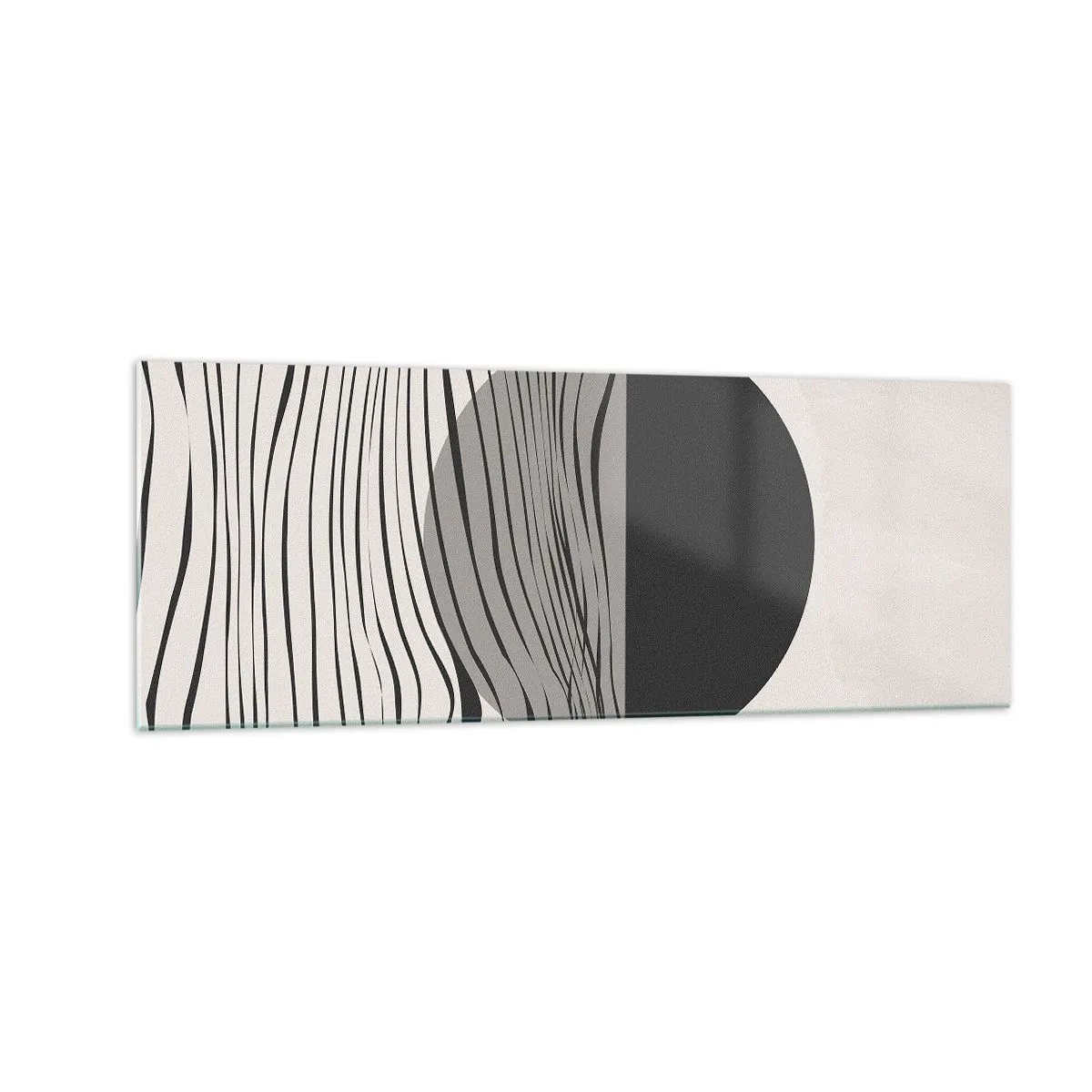 Quadro em vidro - Composição da metade - 140x50 cm